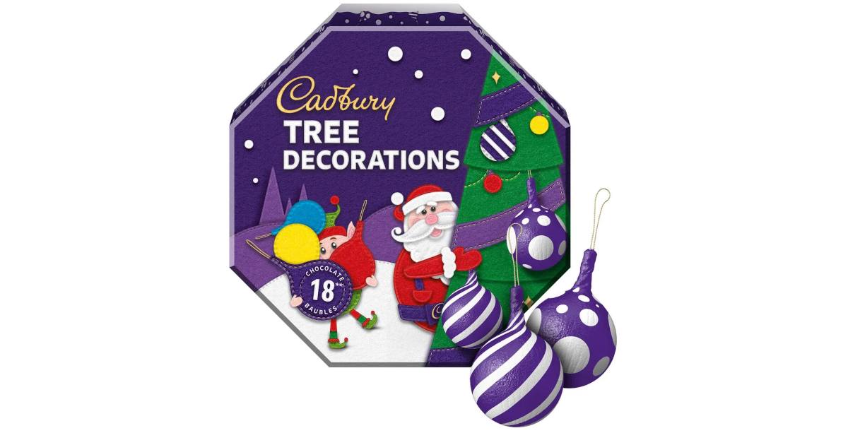Cadbury Chocolate Christmas Tree Decorations chocoholic Cadbury Chocolate Christmas Tree Decorations chocoholic