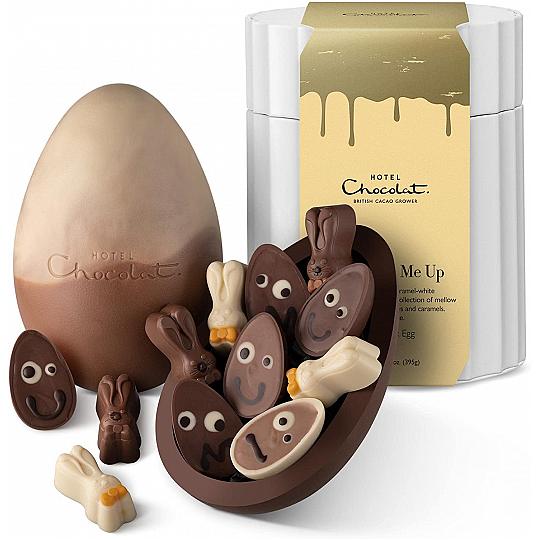 Hotel Chocolat Milk & CaramelWhite Chocolate Extra Thick Easter Egg