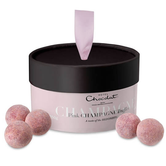 Hotel Chocolat Pink Champagne Chocolate Truffles Grand chocoholic