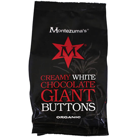 Buy Montezuma’s Creamy White Chocolate Giant Chocolate Buttons from ethicalsuperstore Montezuma’s Creamy White Chocolate Giant Chocolate Buttons