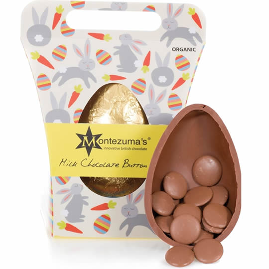 Buy Montezuma’s Milk Chocolate Button Easter Egg from montezumas Montezuma’s Milk Chocolate Button Easter Egg