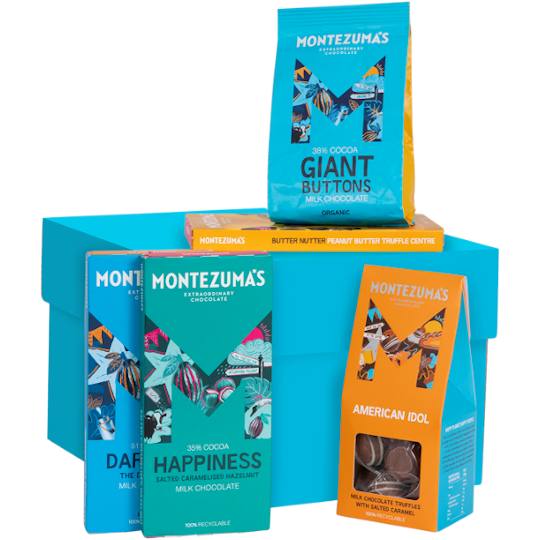 Buy Montezuma’s Milk Float Chocolate Gift Box from montezumas Montezuma’s Milk Float Chocolate Gift Box