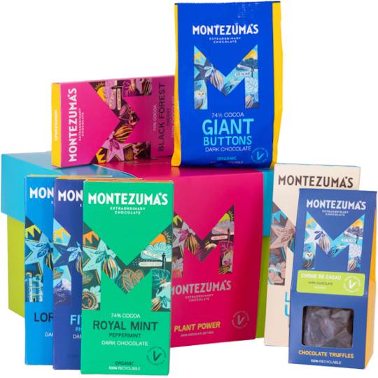 Buy Montezuma’s Plant Power Vegan Chocolate Gift Box from montezumas Montezuma’s Plant Power Vegan Chocolate Gift Box