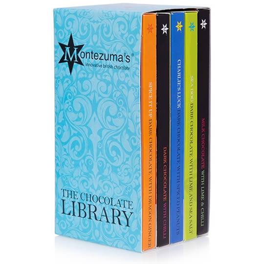 Buy Montezuma’s The Chocolate Library Dark Stack Chocolate Bars from montezumas Montezuma’s The Chocolate Library Dark Stack Chocolate Bars