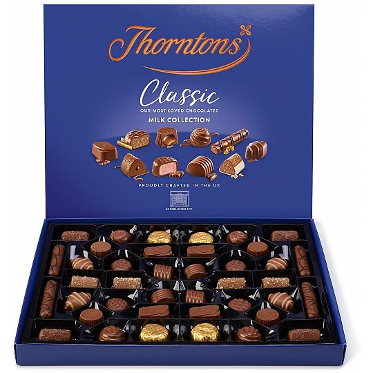 Buy Thorntons’ Classic Milk Collection Chocolate Box 444g from thorntons Thorntons’ Classic Milk Collection Chocolate Box 444g