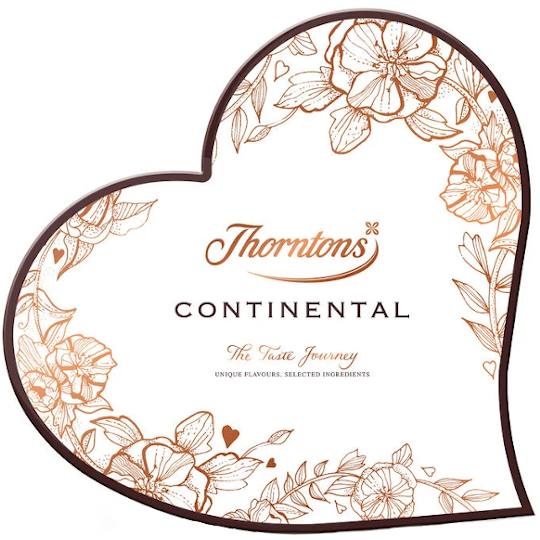 Buy Thorntons Continental Heart Shaped Chocolate Box from thorntons Thorntons Continental Heart Shaped Chocolate Box