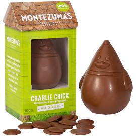 Montezuma’s Charlie Chick Milk Chocolate Easter Egg Chick with Milk Chocolate Buttons