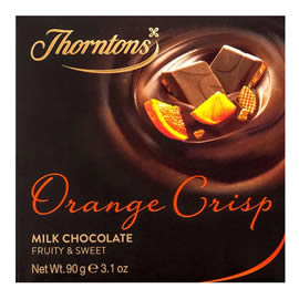 Thorntons Orange Crisp Milk Chocolate Block