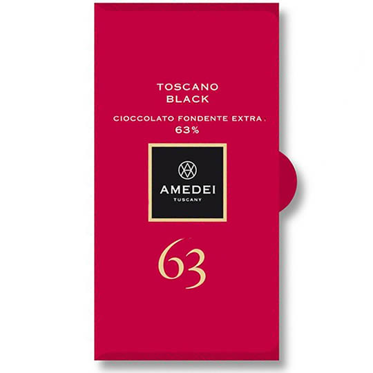 Amedei Toscano Black 63% La Tavoletta Dark Chocolate Bar Amedei Toscano Black 63% La Tavoletta Dark Chocolate Bar
