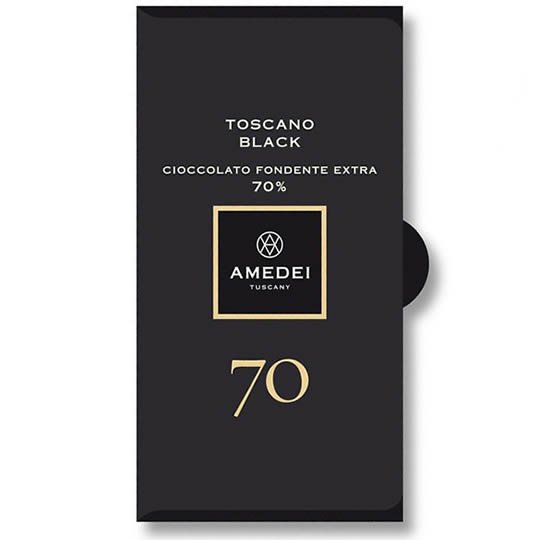 Amedei Toscano Black 70% Cocoa Dark Chocolate Bar