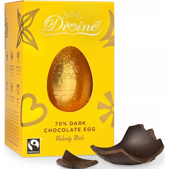 Divine Chocolate Dark Chocolate Easter Egg