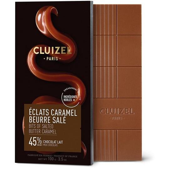 Michel Cluizel Chocolate Éclats Caramel beurre salé Chocolate Bar