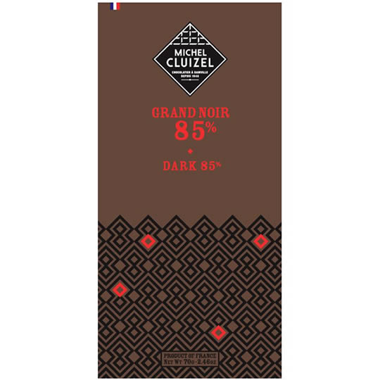 Michel Cluizel Grand Noir 85% Dark Chocolate Bar