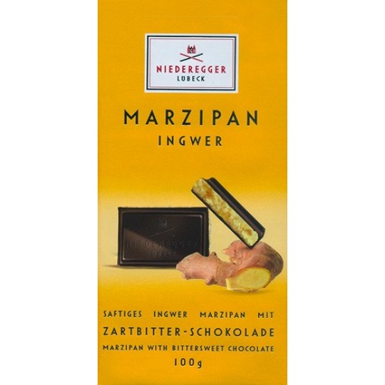 Niederegger Marzipan and Ginger Dark Chocolate Bar