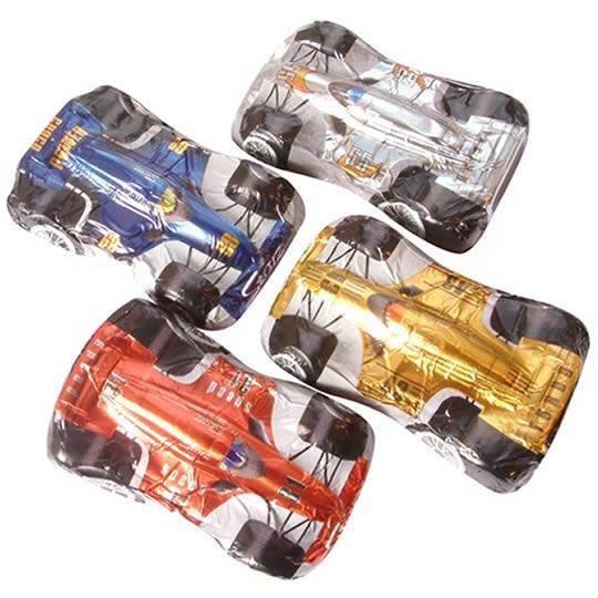 20 Chocolate Foil Wrapped Racing Cars