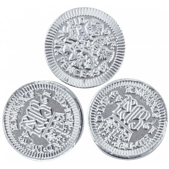 Silver Sixpence Chocolate Coins