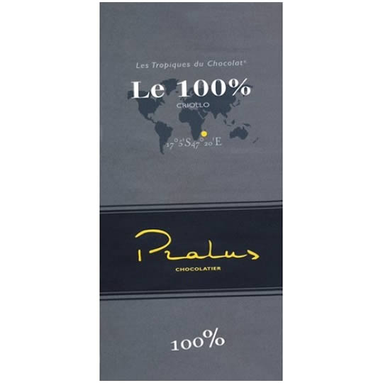 Pralus Le 100% Criollo Single Origin Dark Chocolate Bar