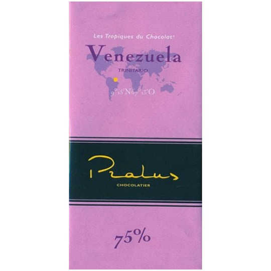 Pralus Chocolate - Venezuela Trinitario 75% Cocoa Dark Chocolate Bar