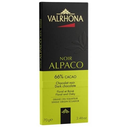Valrhona Les Grands Crus Alpaco 66% Dark Chocolate Bar