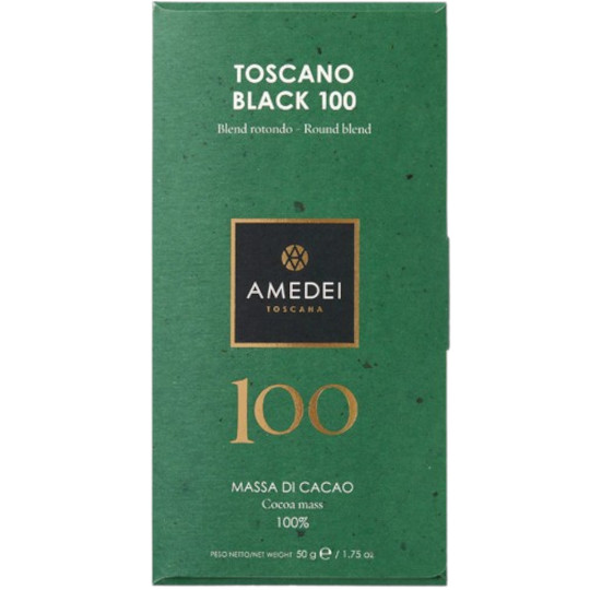 Buy Amedei Toscano Black 100 100% Cocoa Dark Chocolate Bar from choctrade Amedei Toscano Black 100 100% Cocoa Dark Chocolate Bar