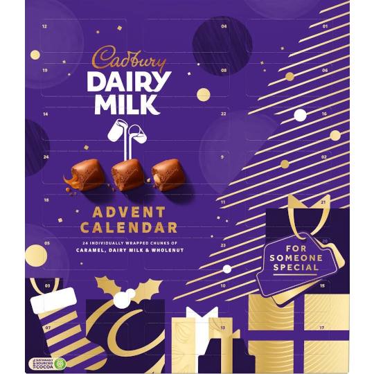 Buy Cadbury Dairy Milk Chunks Advent Calendar from cadbury Cadbury Dairy Milk Chunks Advent Calendar