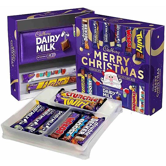 Cadbury MERRY CHRISTMAS Double Deck Chocolate Selection Box