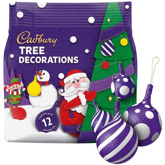 Buy Cadbury Milk Chocolate Christmas Tree Decorations from cadbury Cadbury Milk Chocolate Christmas Tree Decorations
