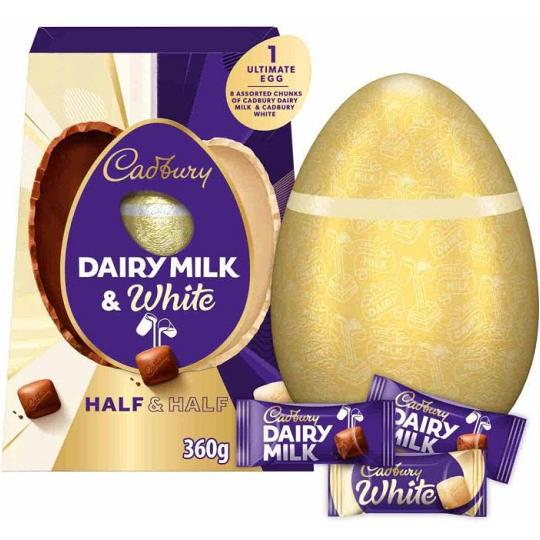 Cadbury Ultimate Egg Half & Half Easter Egg 360g