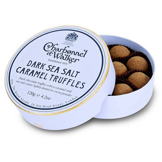 Charbonnel et Walker Dark Sea Salt Caramel Chocolate Truffles 120g