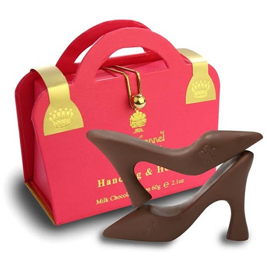 Charbonnel et Walker Handbag & Heels Milk Chocolate Shoes