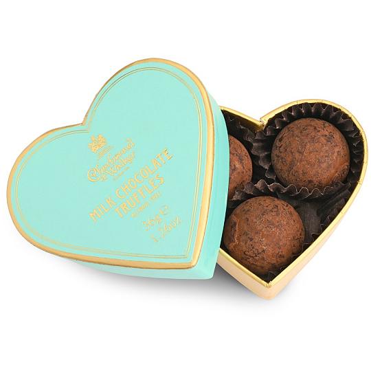 Buy Charbonnel et Walker Milk Chocolate Truffles Mini Heart Shaped Chocolate Box 34g from choctrade Charbonnel et Walker Milk Chocolate Truffles Mini Heart Shaped Chocolate Box 34g