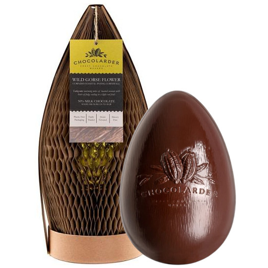 CHOCOLARDER Wild Gorse Flower 50% Cocoa Milk Chocolate Easter Egg 230g