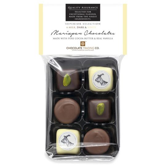Chocolate Trading Co. 6 Assorted Marzipan Chocolates Gift Pack
