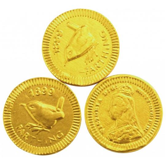 Chocolate Trading Co. Gold Farthing Milk Chocolate Coins