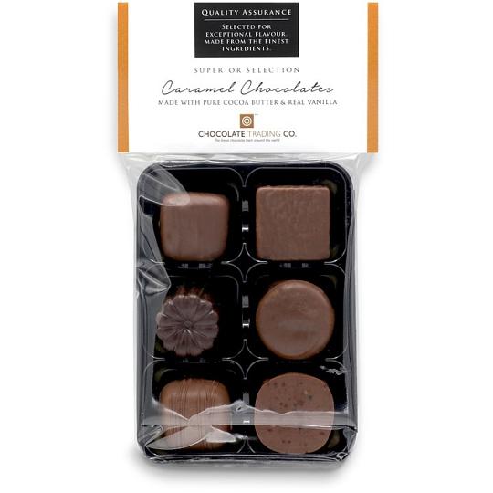 Chocolate Trading Co. Superior Selection 6 Assorted Caramel Chocolates Gift Pack