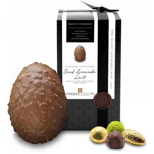 Chocolate Trading Co. Superior Selection Oeuf Amande Lait Milk Chocolate Easter Egg