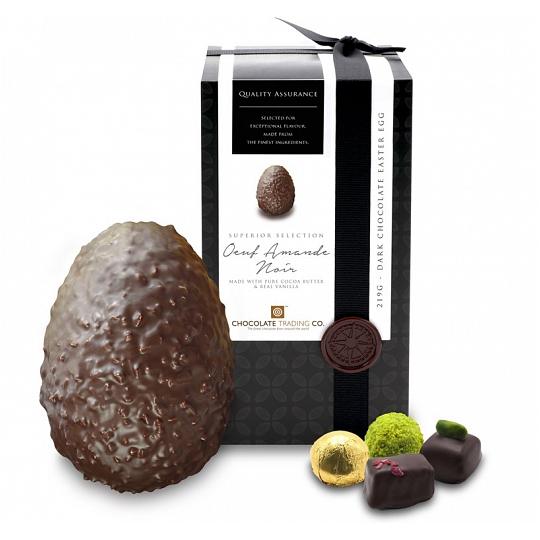 Chocolate Trading Co. Superior Selection Oeuf Amande Noir Dark Chocolate Easter Egg