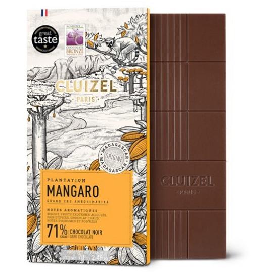 CLUIZEL Mangaro Noir 71% Cocoa Dark Chocolate Bar