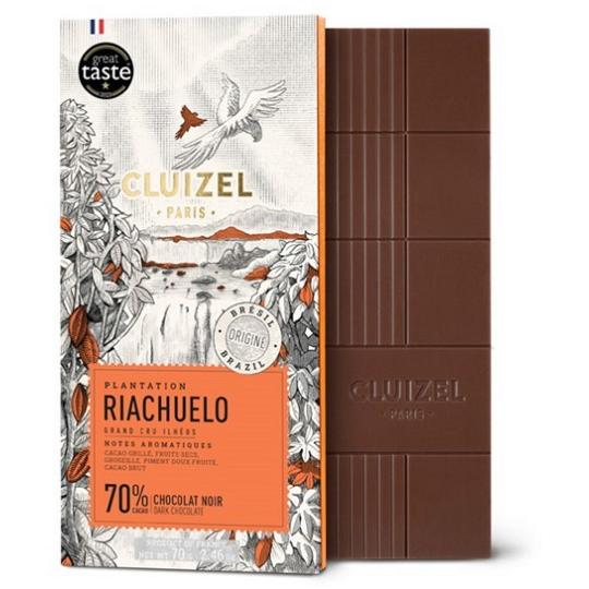 CLUIZEL Riachuelo 70% Cacao Dark Chocolate Bar