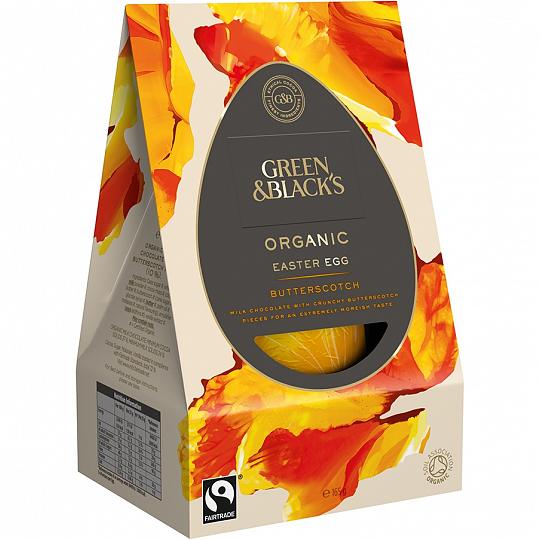 Buy Green & Black’s Butterscotch Milk Chocolate Easter Egg from ethicalsuperstore Green & Black’s Butterscotch Milk Chocolate Easter Egg