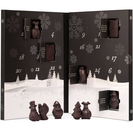 Hotel Chocolat 100% Cocoa Dark Chocolate Advent Calendar