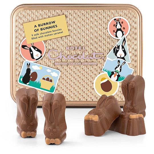 Hotel Chocolat Burrow of Bunnies Chocolate Gift Tin