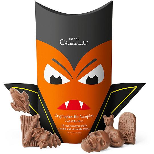 Buy Hotel Chocolat Cryptopher the Vampire Caramel-Milk Chocolate Halloween Chocolates from hotelchocolat Hotel Chocolat Cryptopher the Vampire Caramel-Milk Chocolate Halloween Chocolates