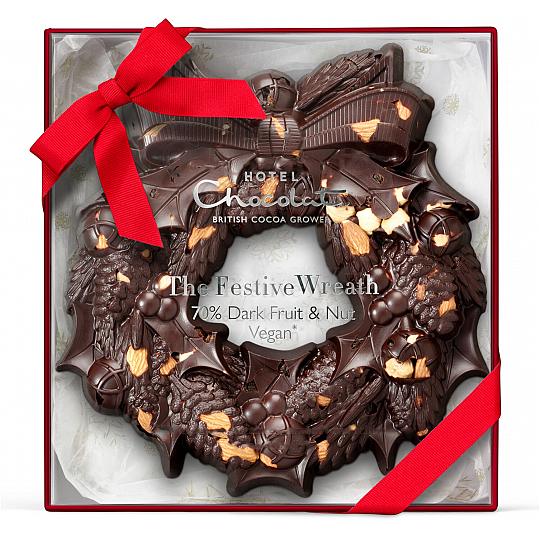 Hotel Chocolat Dark Chocolate Festive Wreath
