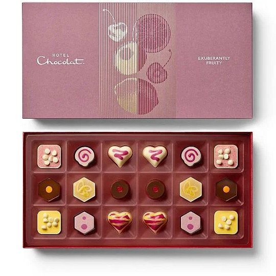 Hotel Chocolat Exuberantly Fruity 18-Piece Chocolate Box