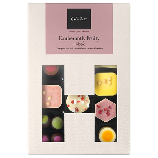 Hotel Chocolat Exuberantly Fruity H-Box Chocolate Box