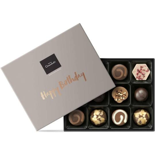 Hotel Chocolat “Happy Birthday” Message Chocolate Gift Box