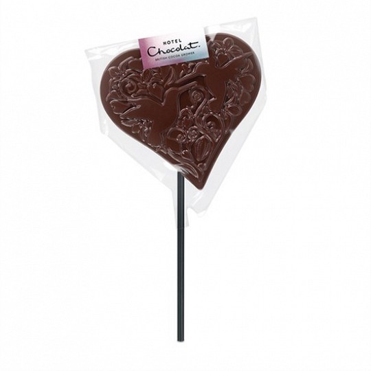 Hotel Chocolat Dark Chocolate Heart Lolly