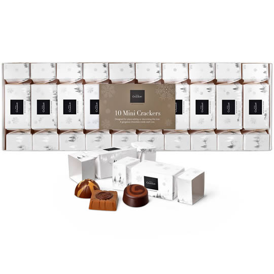 Hotel Chocolat Mini Chocolate Filled Christmas Crackers