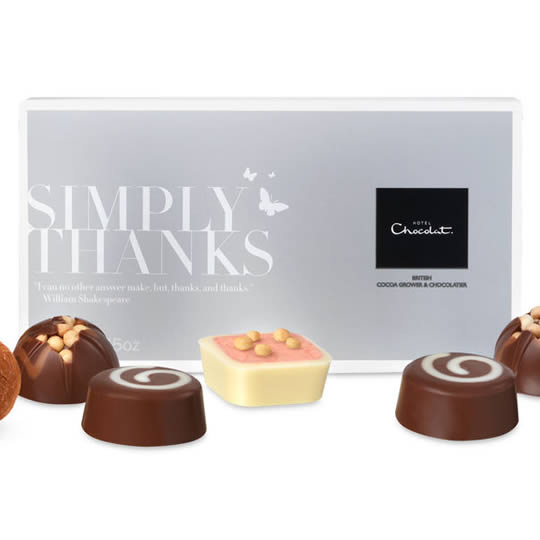 Hotel Chocolat “Simply Thanks” Message Chocolate Box